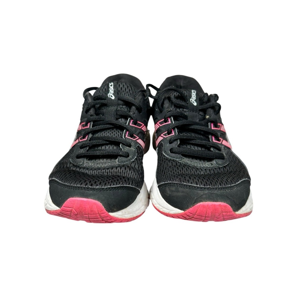 Asics Shoes Womens 6.5 Gel-Contend 6 Running Sneakers Black Mesh Logo 1012A570 - Picture 4 of 11